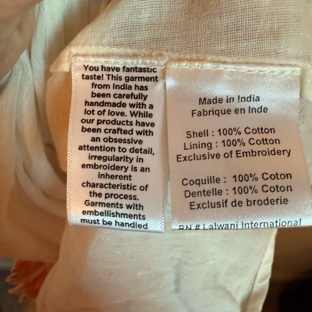 Hemant & Nandita Embroidered Tassel Dress - Picture 11 of 13